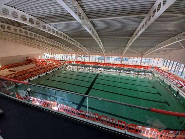 The eight lane pool is one of the centre's main features