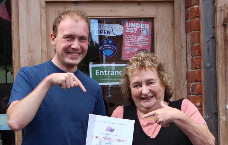 The performance is brought to you by Congleton company West Kingston Productions. Here are their co-founders  Jack Mitchell Smith and Lesley Creasser Guymer.