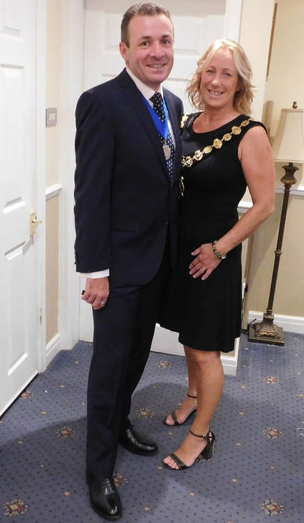 Suzie with her husband, Pete, about to attend an engagement as the Mayor of Congleton in our 700th year of having a Mayor. (Image - Cheshire East Council)