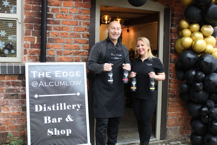 Congleton business owners Clare Ryan and Michael Ryan, who have been married since the year 2000, started The Edge Gin in 2018.