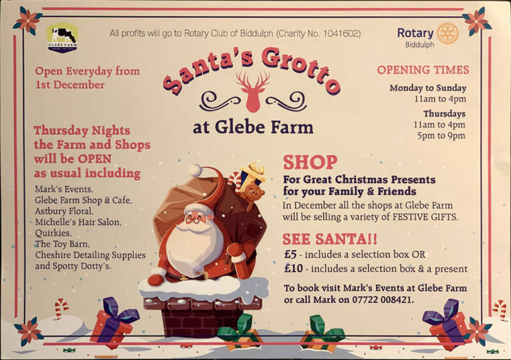 Santa's Grotto at Glebe Farm.