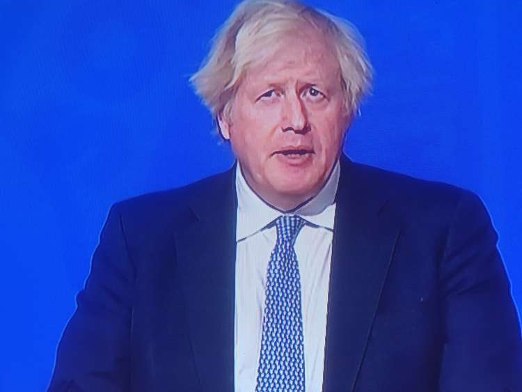 Boris on the telly earlier.