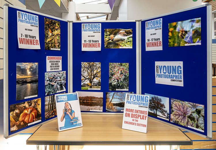 Congleton: The Display at the front of the Library.