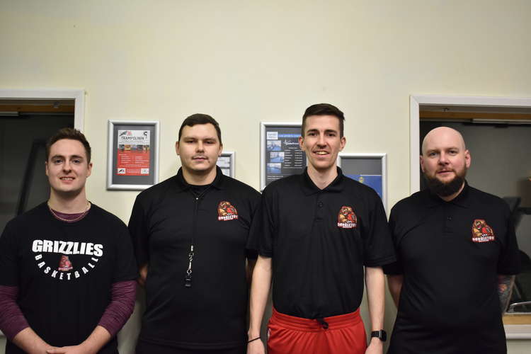 Congleton: Members of the Grizzlies management team: (left to right) Harry Holland, Ryan Anderson, Jack Purdham, Tom Watson. (Image - Kevin Glenton)