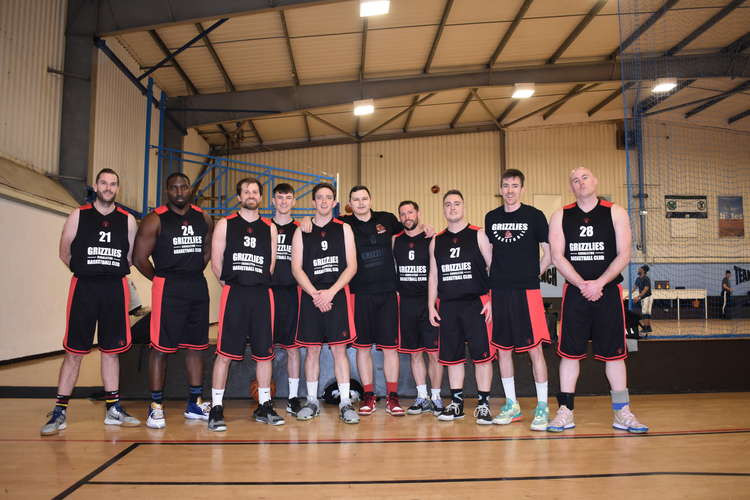 Congleton Grizzlies Senior team (l-r): Alex Lawrence, Seno Udi, Matt Geagea, Christian Garner, Henry Stevens, Ryan Anderson, Harry Holland, Jack Purdham, Andrew Brownlie