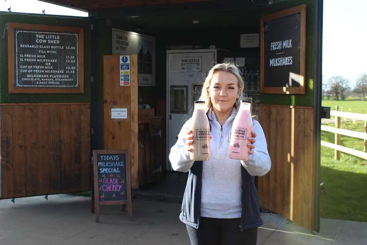 A Congleton farm has been selling milk directly to customers, through a tasty and nutritious milkshakes. Etty Holland is Manager of The Little Cow Shed.