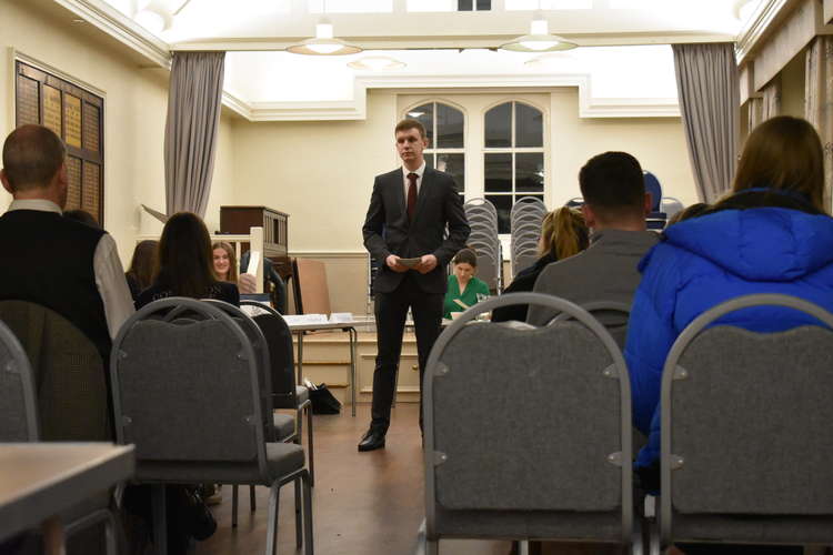 John Nixon during his confident speech on mandatory vaccination.