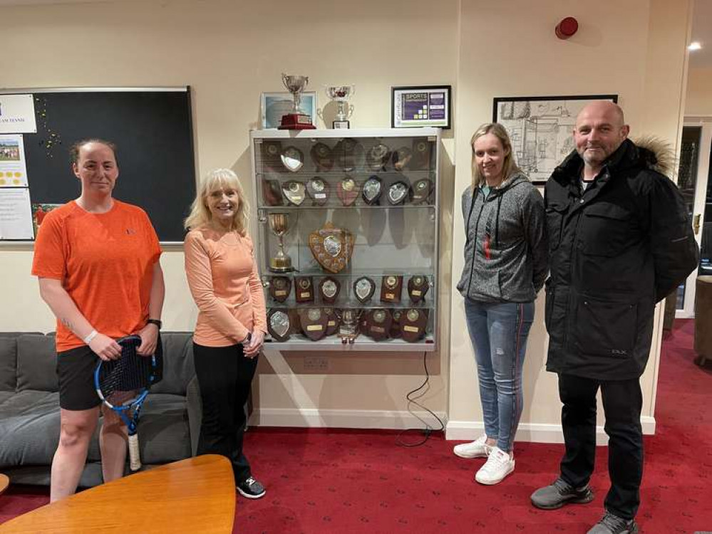 Congleton: Ray White with club players Vikki Garner, Jeannette Walker and Kathryn Barnett.