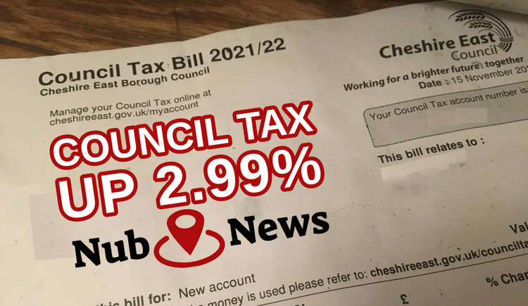 Congleton: You'll be paying for more Council Tax in 2022/23 than last year.