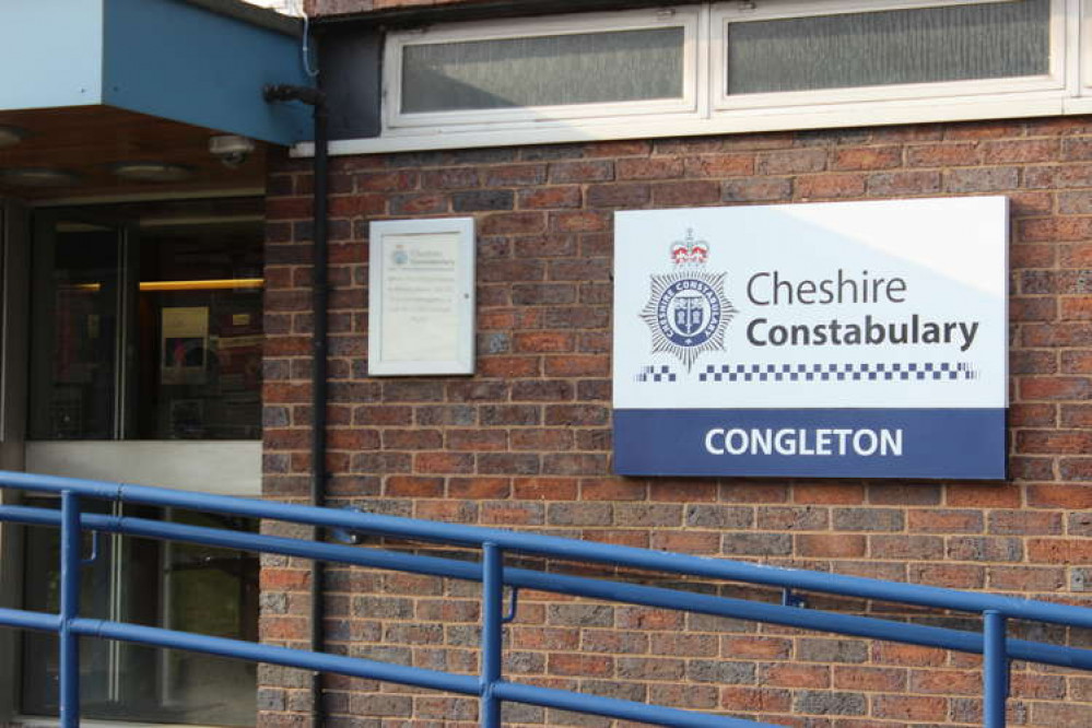 Congleton Police station on Market Square.