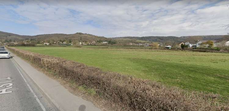 Proposed Site Of 96 Homes On The A371 Upper New Road In Cheddar. CREDIT: Google Maps. Free to use for all BBC wire partners.