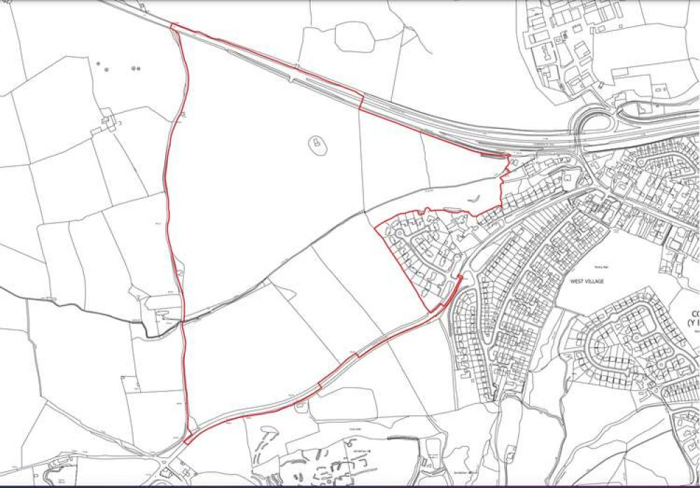 169 new dwellings are being proposed in North West Cowbridge. (Image credit: Nathaniel Lichfield & Partners)