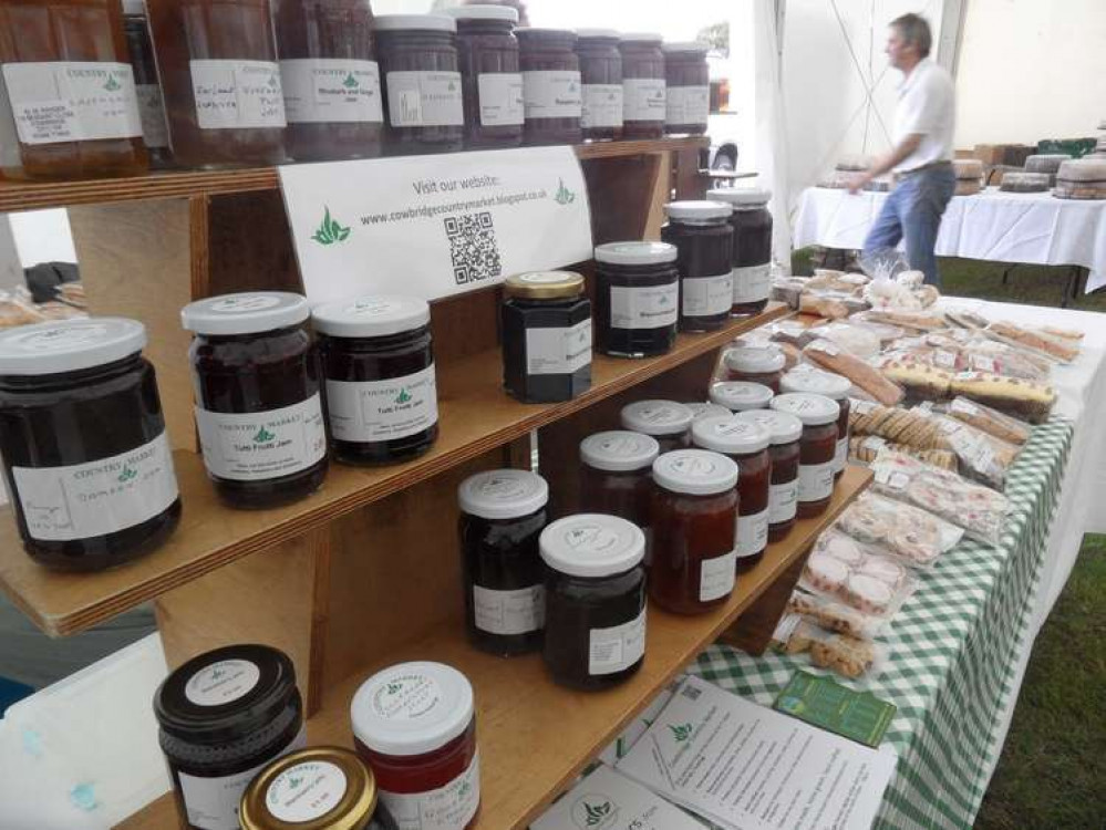 Baked treats, preserves and flowers are all available at Cowbridge Country Market. (Image credit: cowbridgecountrymarket.blogspot.com)