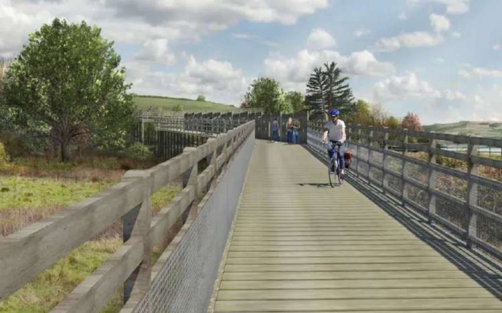 Visualisation of the trail at Luxtons Marsh. Credit: Devon County Council