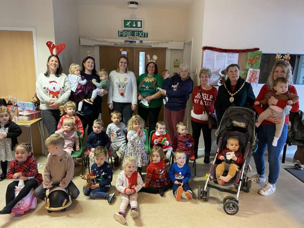 The new playgroup's first Christmas party was held at St Mary's Hall (Credit: John Petherick)