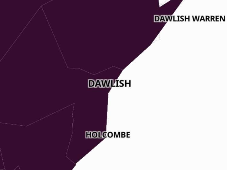 Dawlish coronavirus map