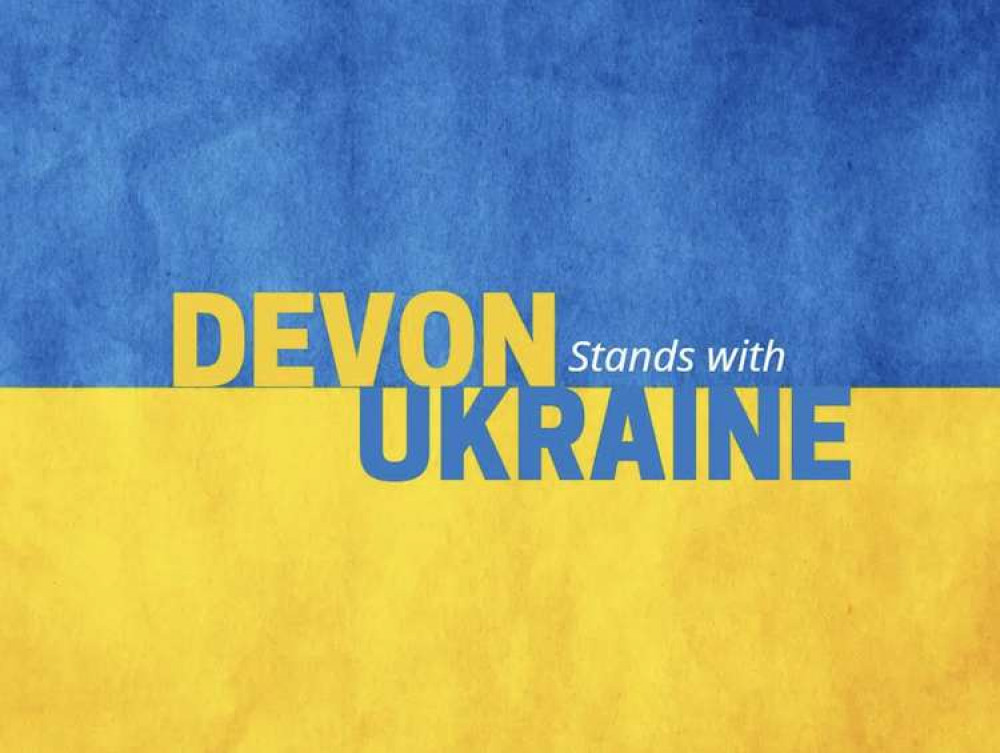Devon Stands with Ukraine poster (DCC)