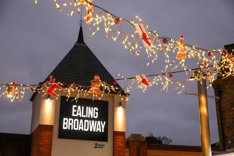 Ealing Broadway's five-metre-tall reindeer, Broadway Blitzer, has also returned to Town Square this year. (Image: Ealing Broadway)