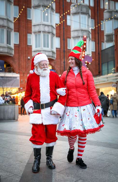 Santa and his trusty elf Twinkle will be ready to welcome visitors. (Image: Ealing Broadway)