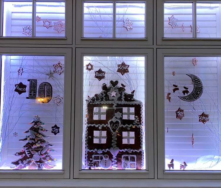 Gingerbread display. (Image: Hanwell Advent Windows)