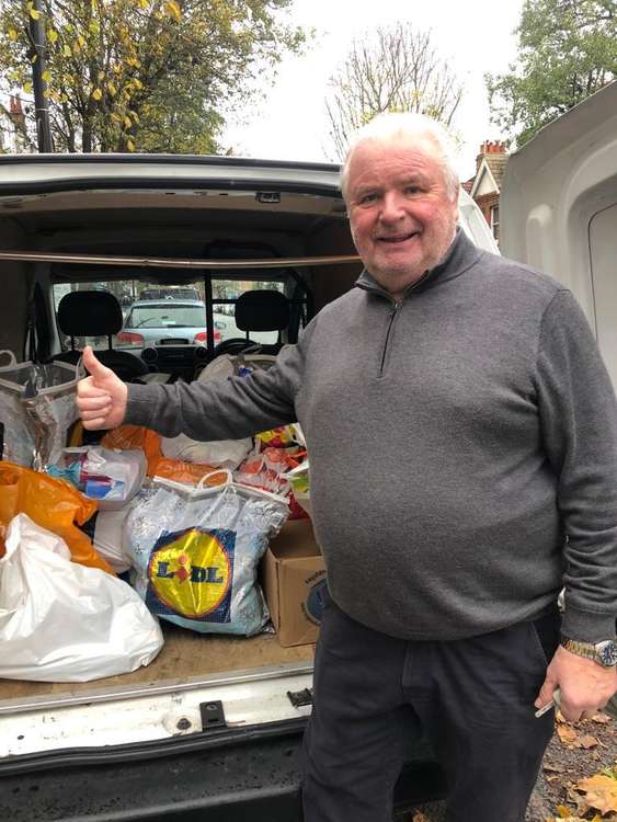Van full of donations from Salisbury Dry Cleaners food drive. (Image: Megan Moran)
