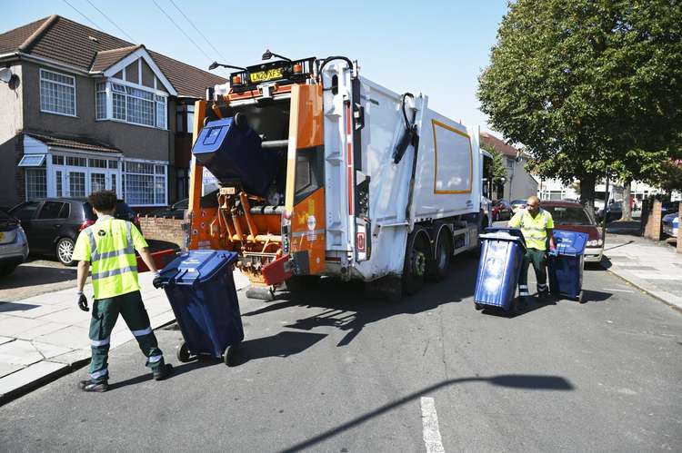 Rubbish and recycling collection changes will occur from Christmas Day. (Image: Ealing Council)