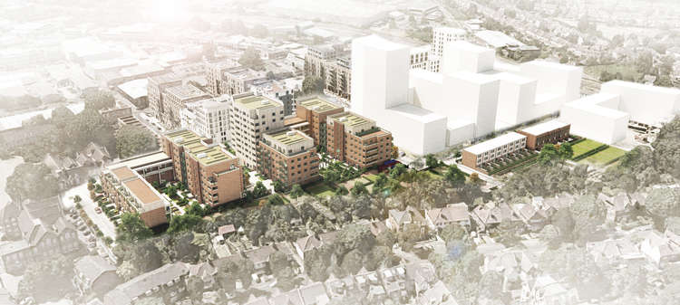 Acton Gardens Phases 9 Planning Approval, birds eye view. (Credit: L&Q Group)