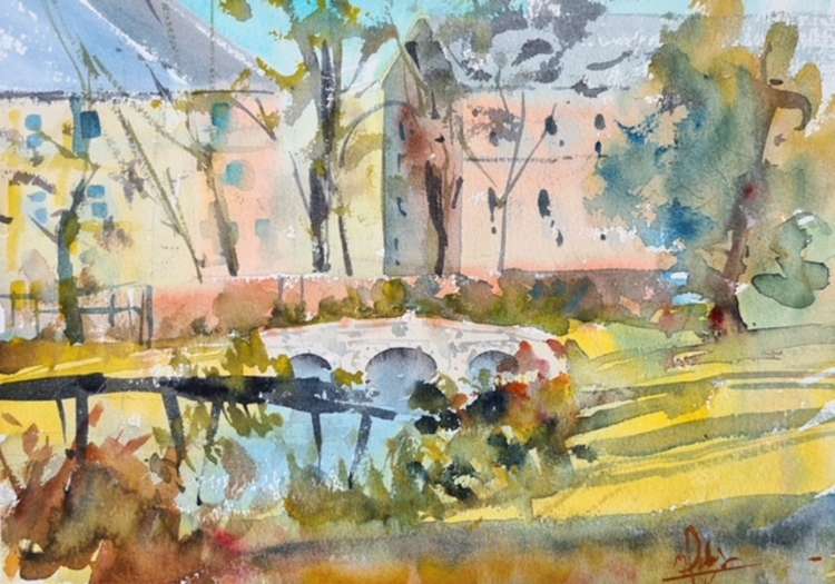Max's paintings of Ealing and Richmond. (Image: Max Panks)