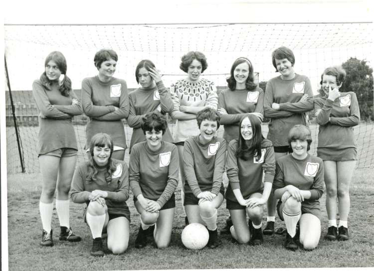 Fodens Ladies FC in the 1960s. From the 1960s the team established itself as one of the pioneers of the women's game. (Image: National Football Museum)