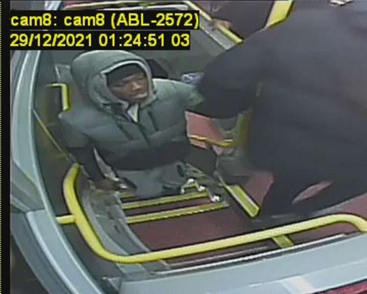 The attack took place on the N207 bus route. Police wish to speak to this man. (Image: Metropolitan Police)