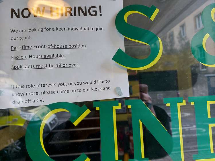 The cinema is looking for part-time staff, you must be over 18