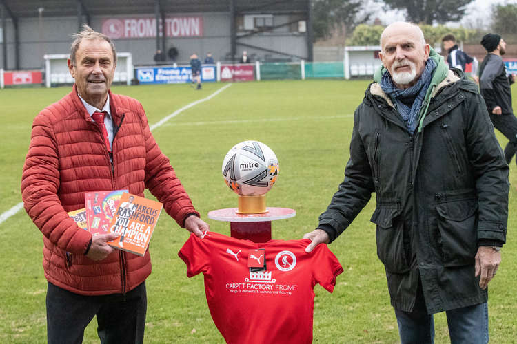 Chairman Derek Graham was on hand to present all of the donations to Bob Ashford from Fair Frome.