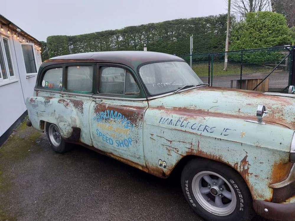 One of the classic cars out at the newly open 1A cafe at the Quarry Business park near Shepton Mallet