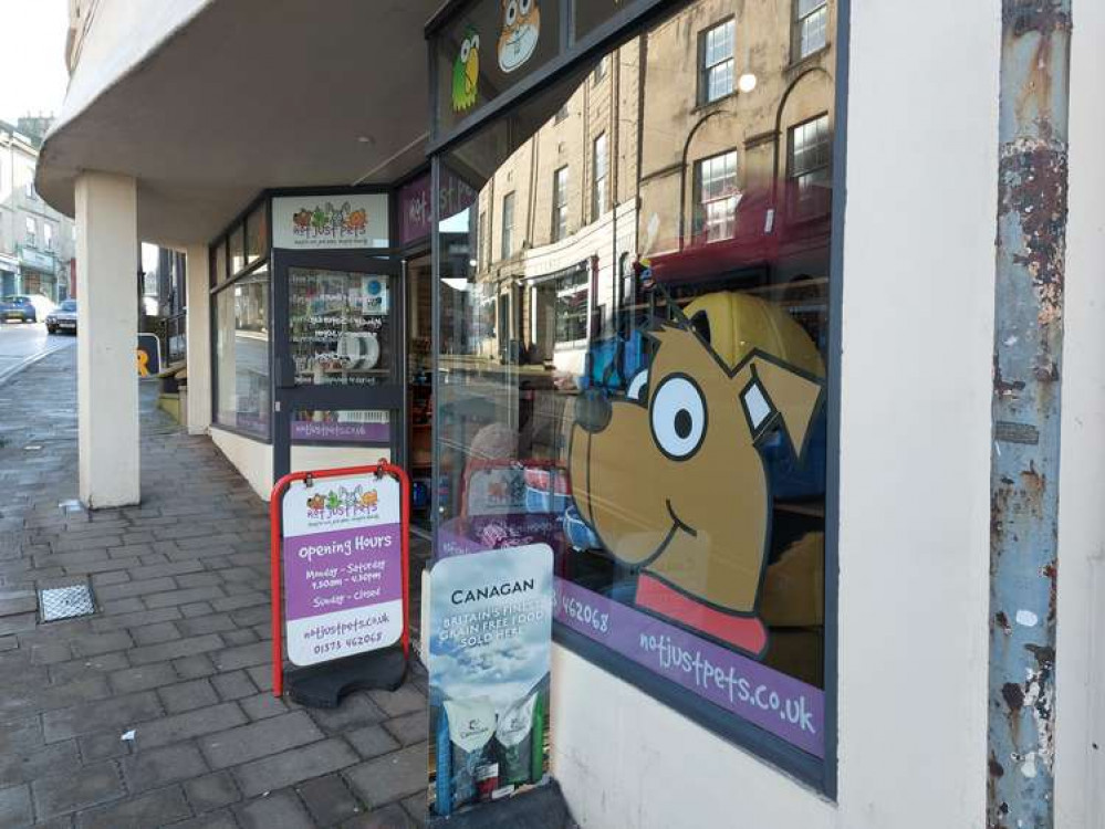 The popular pet shop in the centre of Frome is paying the Living Wage