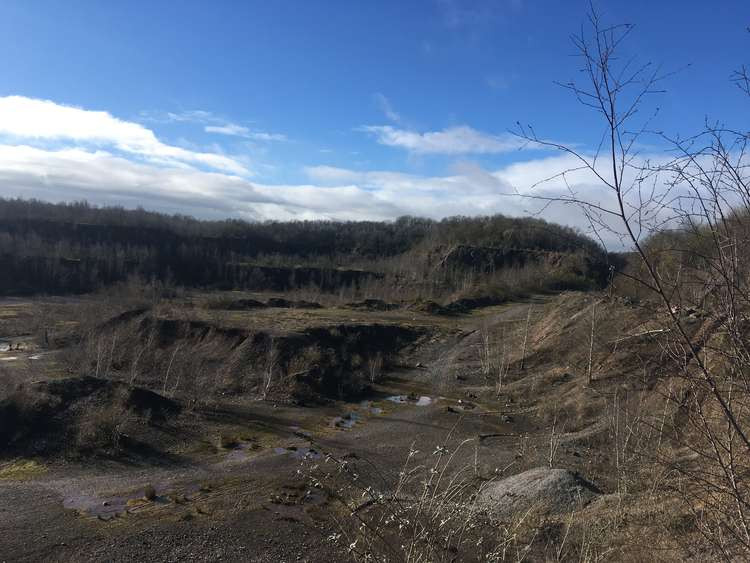 Floor Of Westdown Quarry Near Frome. CREDIT: Daniel Mumby. Free to use for all BBC wire partners.