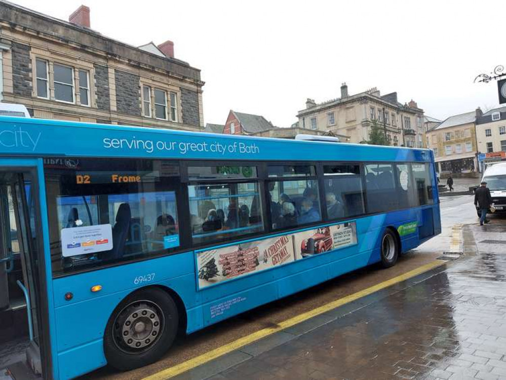 The D2 is the go-to bus for Bath from Frome