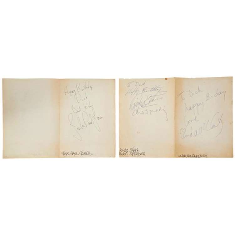 Signatures of Paula and Linda McCartney