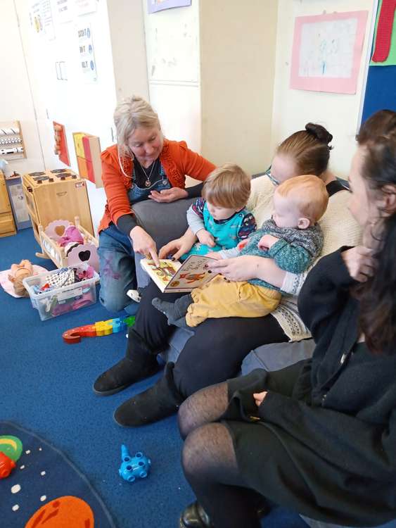 Purple Elephant Small Steps session with Sarah Banks Frome Toy Library lead