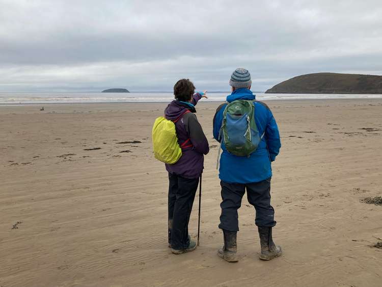 Part of 58-mile section of the path between Brean Down and Minehead