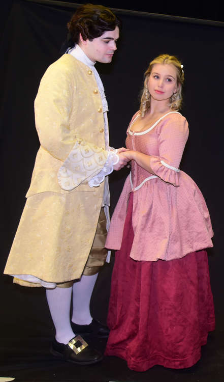 Serena Dunlop plays Cecile Volanges and Harry Harman