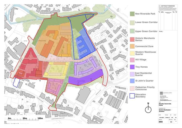 Mayday Saxonvale'S Masterplan For The Saxonvale Site In Frome. CREDIT: Mayday Saxonvale. Free to use for all BBC wire partners.