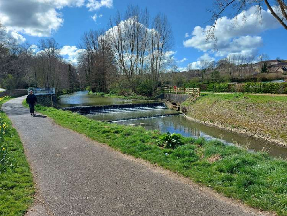 The quality of Frome's river is often of concern but today (April 1) it looked sublime