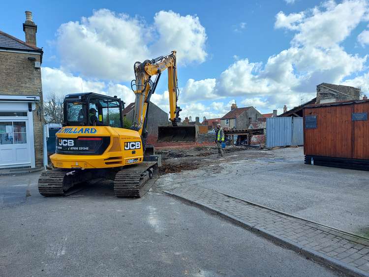 In case you missed it this site in Baker Street Frome is being turned into a house after the warehouse was demolished. Photo : April 1