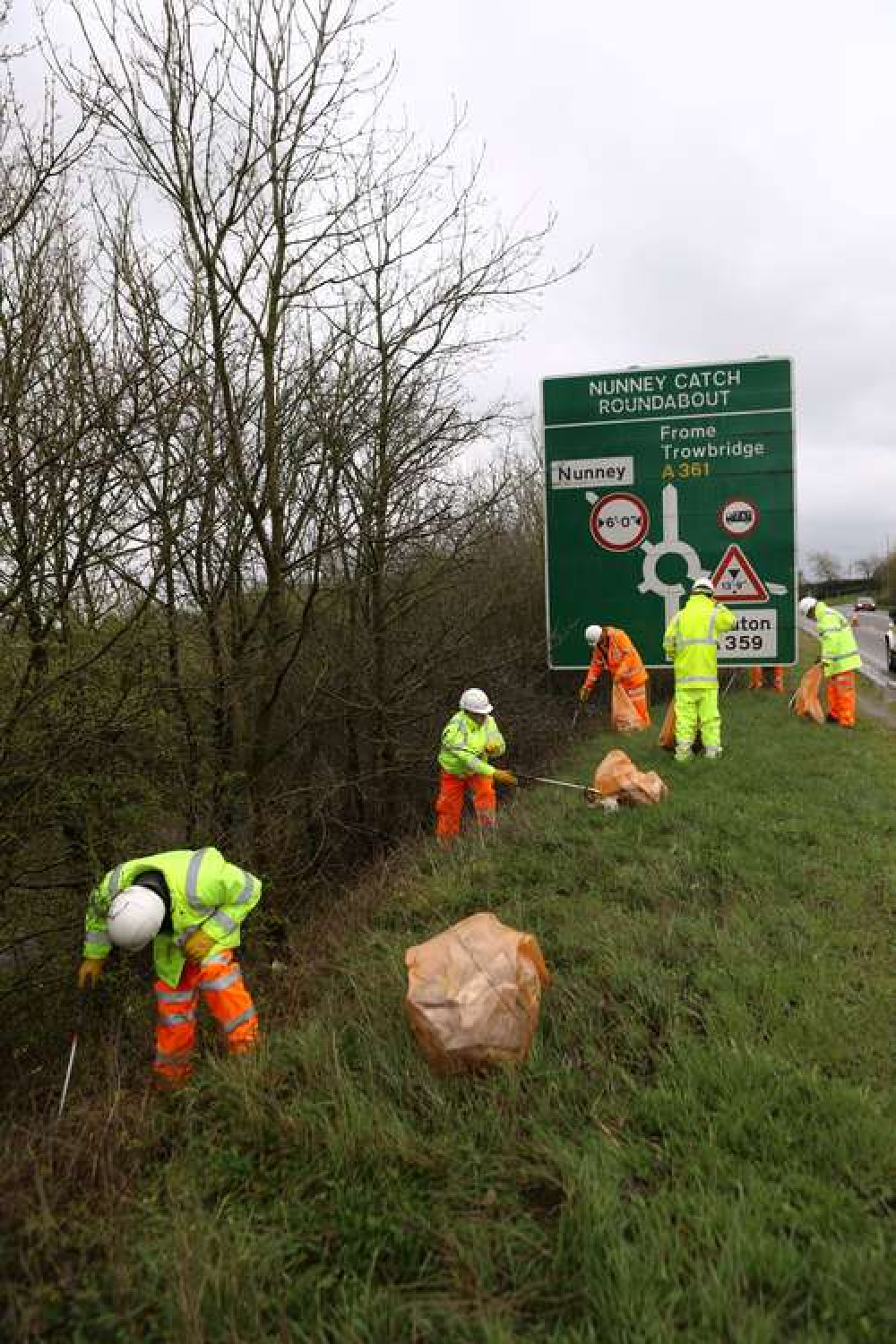 At work on the roundabout