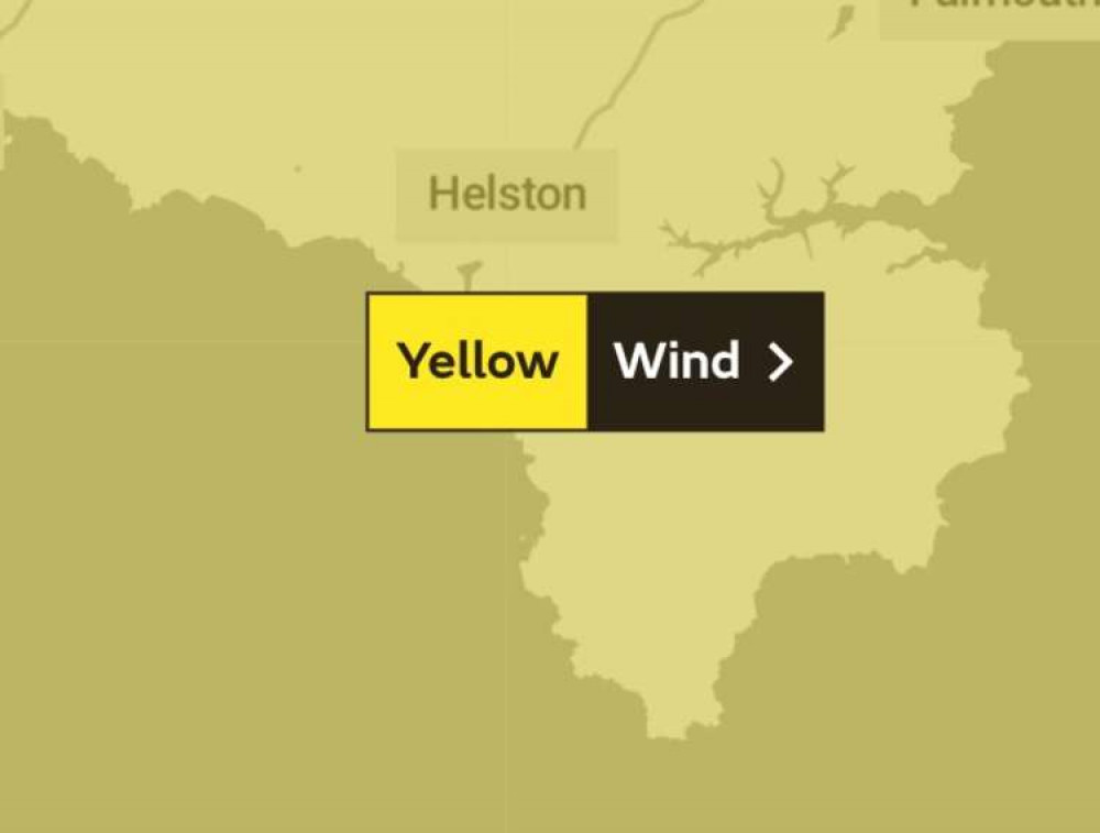 Storm Barra heads to Helston. Credit: Met Office.