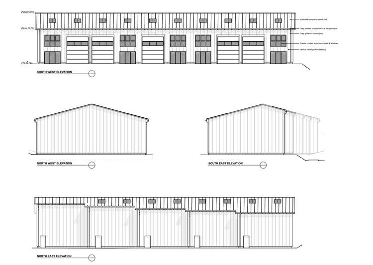 The proposed plans for the business park.