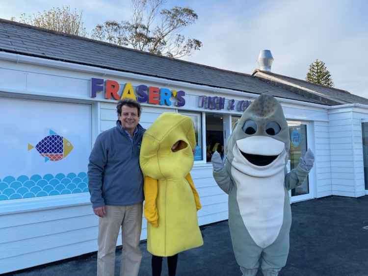 Pete and Sue Fraser opened a new fish and chip shop in Helston.