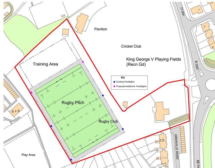 The layout of the new lights. Credit: Cornwall Council/3HW Architecture & Design.