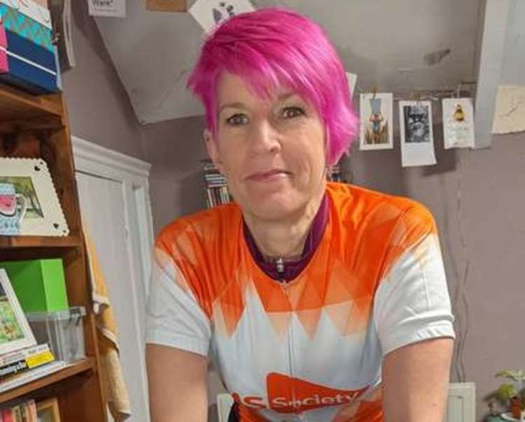 Helen Napier, from Manaccan, only started cycling in January 2021 and now will riding continuously for over 24 hours.