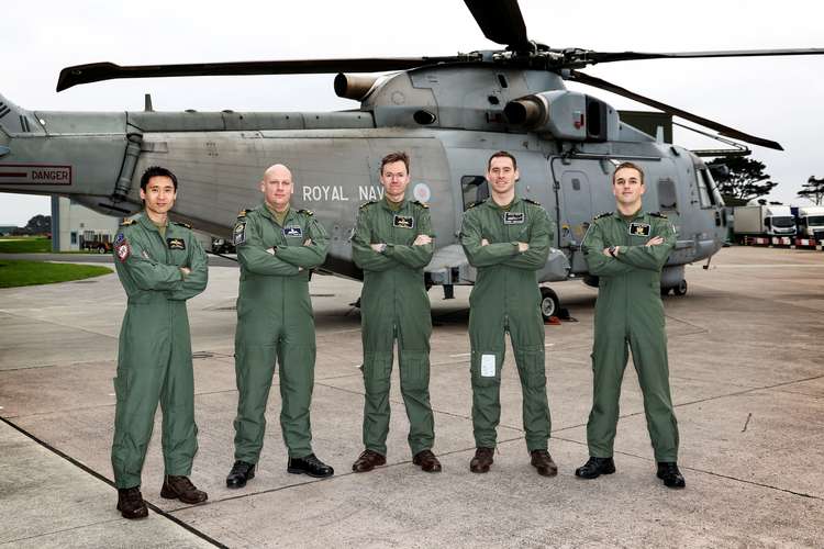 Kayaker rescue RNAS Culdrose. Credit: Royal Navy.